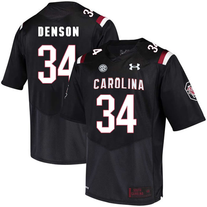 South Carolina Gamecocks #34 Mon Denson Black College Football Jersey DingZhi
